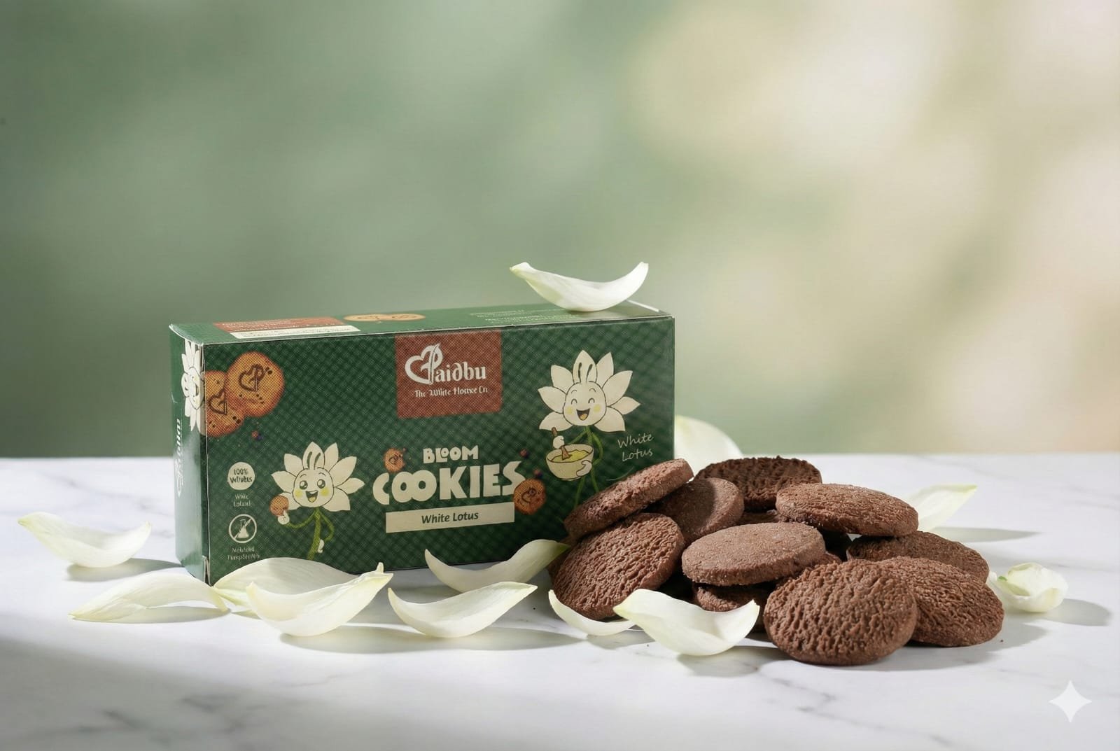 Bloom Cookies - White lotus